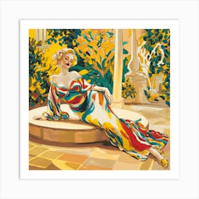 Lady In A Dress Matisse Art Print