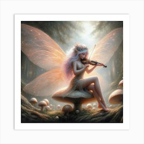 Fairy Violin Art Print