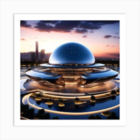 Futuristic Building 3 Art Print