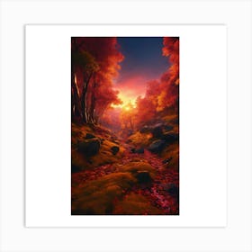 Autumn Forest 19 Art Print