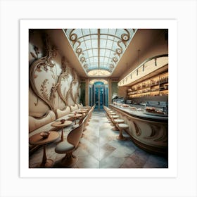 Cafe Interior Design 3 Art Print