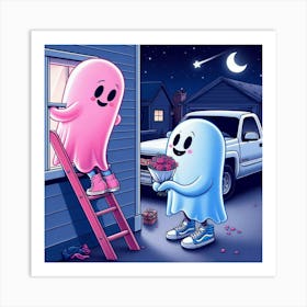 Ghost GF & BF Art Print