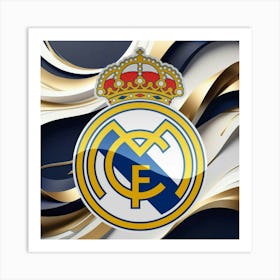 Real Madrid CF Logo Wall Art 19 Art Print