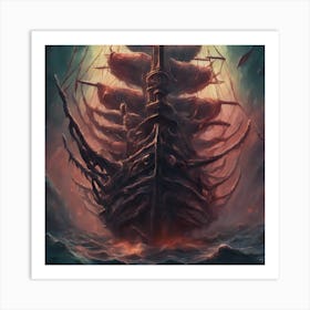 Ship Of The Dead 1 Art Print