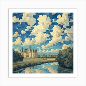 Castle By The River Art Print