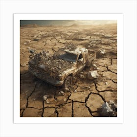 Truck In The Desert 7 Art Print