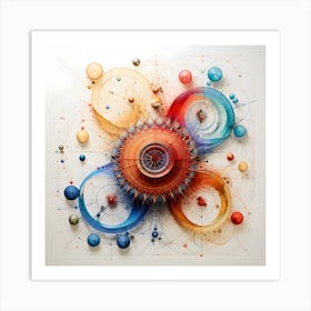 Quilling Spirals Concept Two Art Print