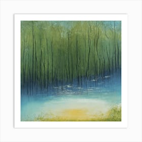 Blue Lake Matiss Art Print