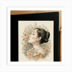 Portrait Of A Woman 6 Art Print