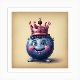 Blueberry King 3 Art Print