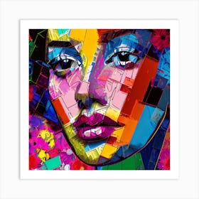 Woman'S Face Art Print