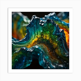 Abstract Glass Sculpture Art Print