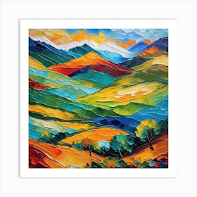 Landscape Painting 162 Art Print