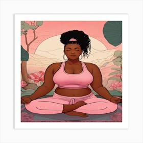 Yogi Woman Art Print