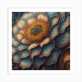 'Blue Flower' Art Print