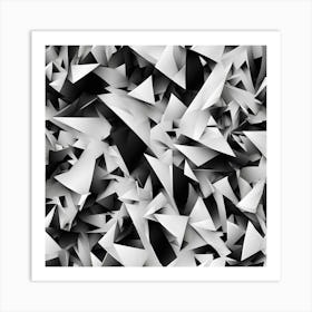 Black and White Abstract Art 103 Art Print