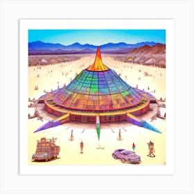 Burning Man 4 Art Print