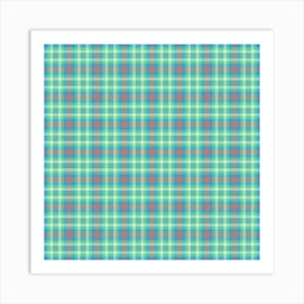 Plaid Fabric 37 Art Print