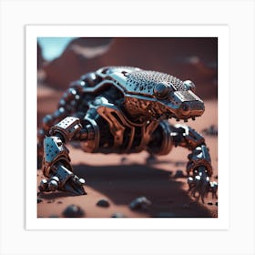 Robot gila monster Art Print