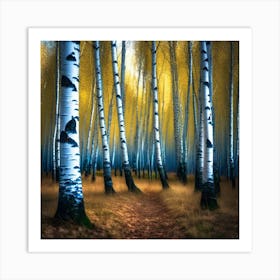 Birch Forest 48 Art Print