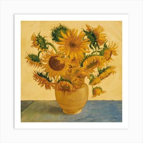 Sunflowers, Vincent Van Gogh (4) Art Print