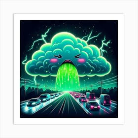 Lightning Storm Art Print