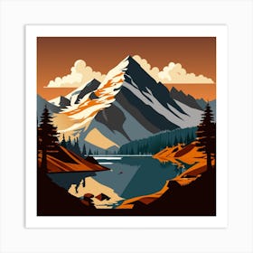 Mountain Landscape Art Print