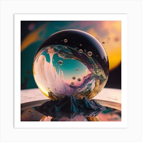 Water Sphere Art Print
