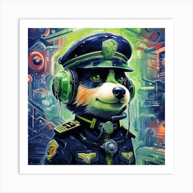 Police Dog Art Print