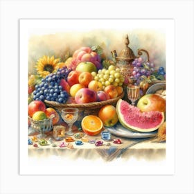 Fruit Basket Art Print