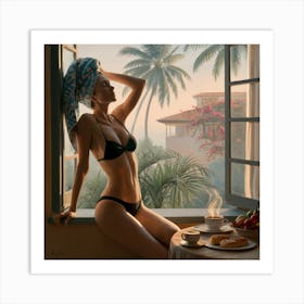 Woman In A Bikini 19 Art Print