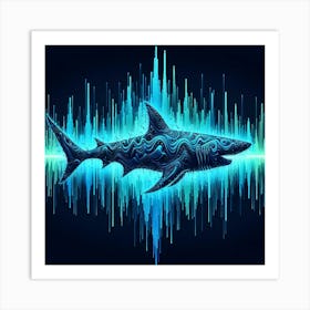 Sonic Shark Art Print