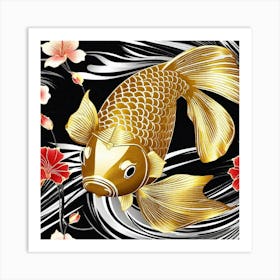 Gold Fish Art Print