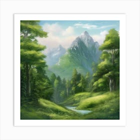 Landscape Painting Art Print