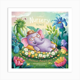 A Whimsical Illustration Of A Nursery Scene Painte Nf6raf8orccudk89hrlrva 2ctippobs1ar27inmg9vqg Art Print