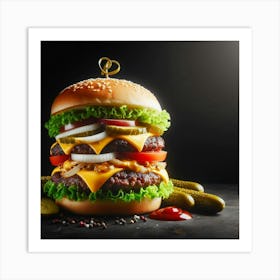 Cheeseburger Art Print