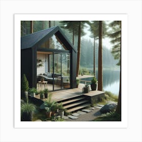 Cabin In The Woods 6 Art Print