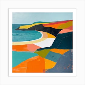 Colourful Abstract Pembrokeshire Coast National Park Wales 3 Art Print