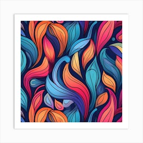 Seamless Abstract Pattern Art Print