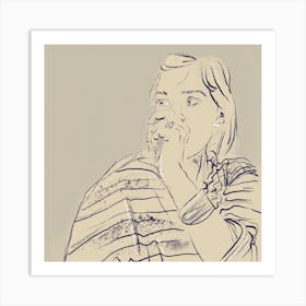 Portrait Of A Woman Art Print