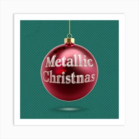 Metallic Christmas Art Print