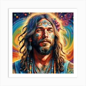 hippy Man Art Print