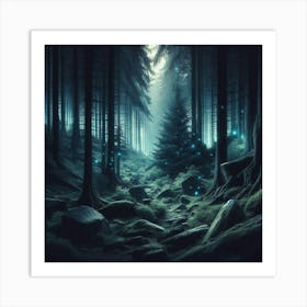 Dark Forest Art Print