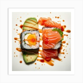 Sushi And Sashimi Art Print