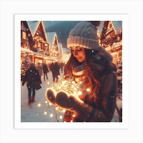 Christmas Lights Art Print