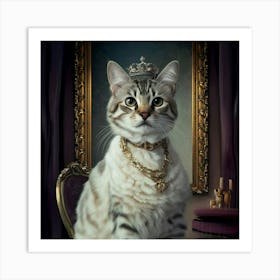 King Cat Art Print