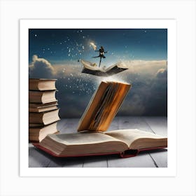 Books are best freinds Art Print