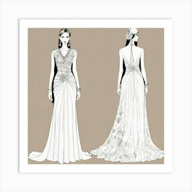 Wedding Dress Art Print
