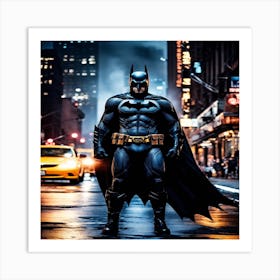 Batman In The City Art Print