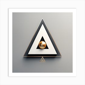 Golden Triangle Logo Art Print